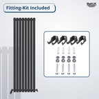 Princia Vertical Oval Single Panel Radiator