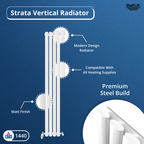 Princia Vertical Oval Single Panel Radiator