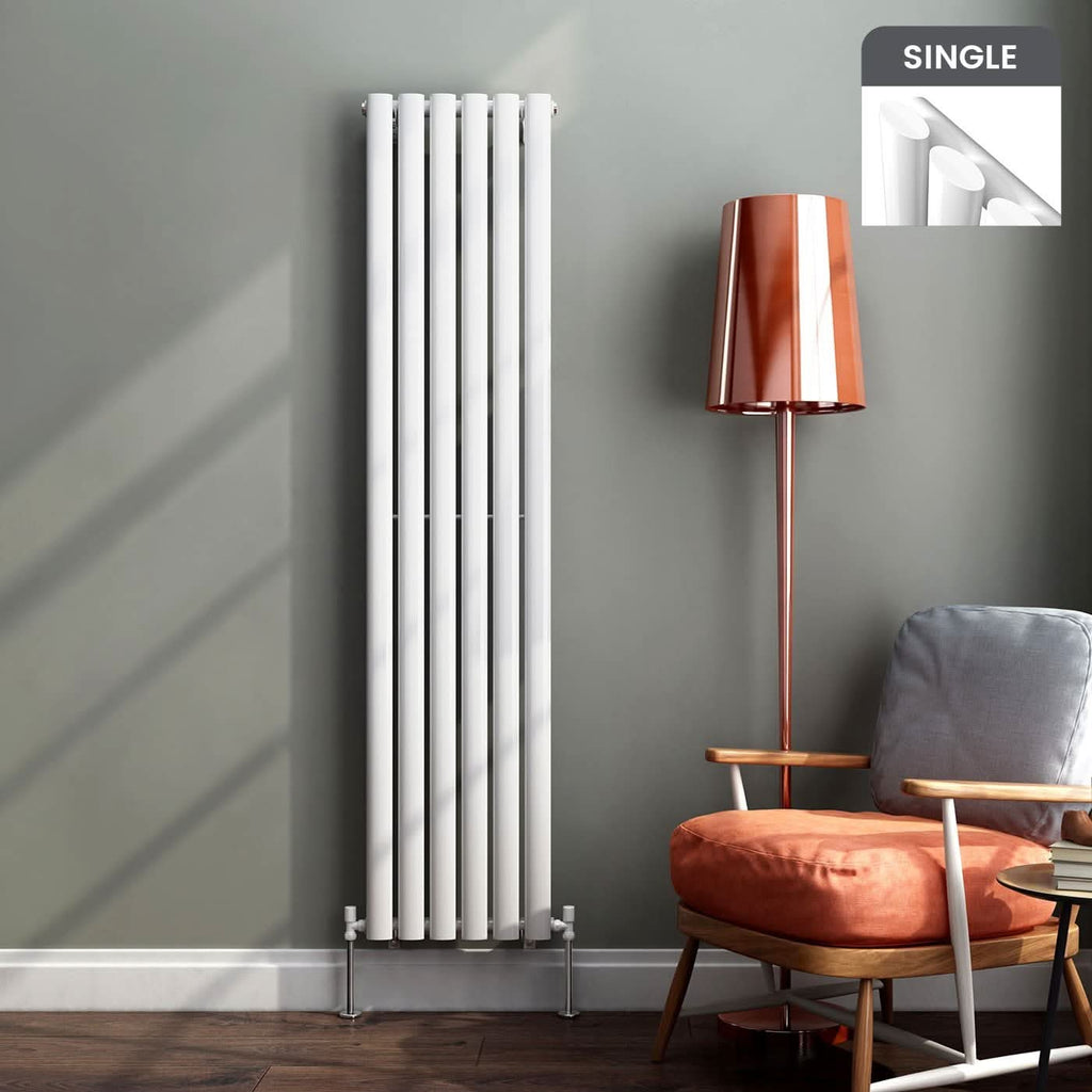 Princia Vertical Oval Single Panel Radiator