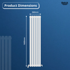 Princia Vertical Oval Single Panel Radiator