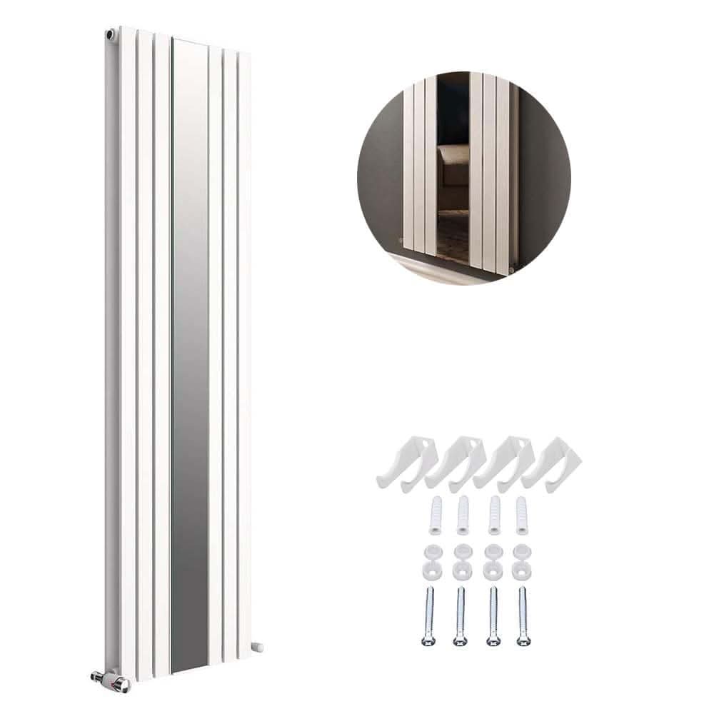 Regalia Vertical Double Flat Panel Mirror Radiator 1800mm x 500mm