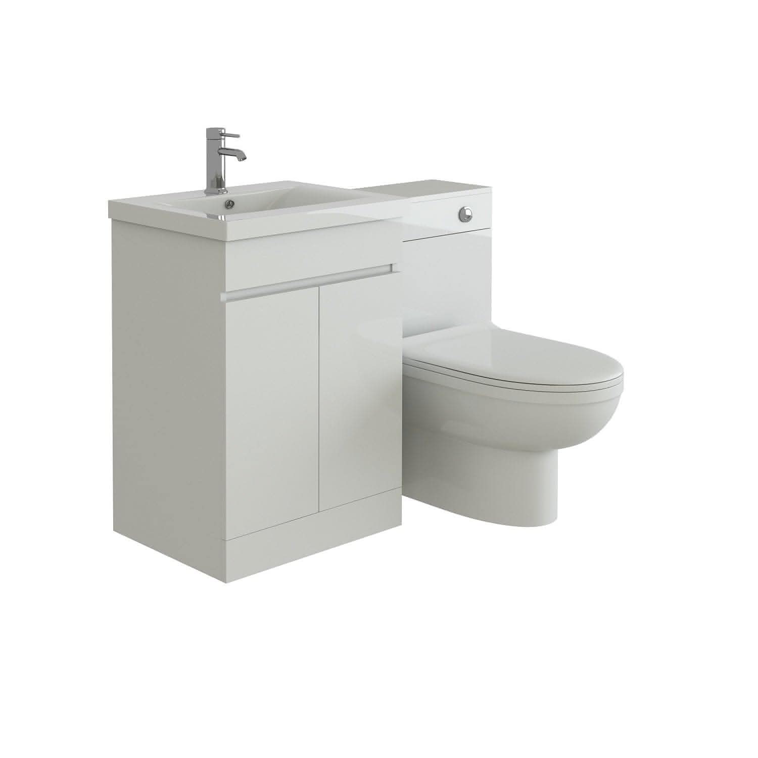Venus Modern Bathroom Suite (Mid-Edged Basin)