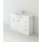 Linx 1 Door Floorstanding Vanity Unit With Basin - 1 Tap Hole - Gloss White