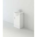 Linx 1 Door Floorstanding Vanity Unit With Basin - 1 Tap Hole - Gloss White