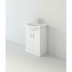 Linx 1 Door Floorstanding Vanity Unit With Basin - 1 Tap Hole - Gloss White