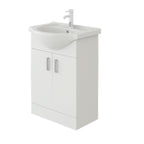 Linx Floorstanding Vanity Unit With Basin - 1 Tap Hole - Gloss White