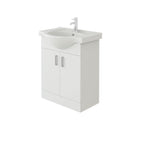Linx Floorstanding Vanity Unit With Basin - 1 Tap Hole - Gloss White