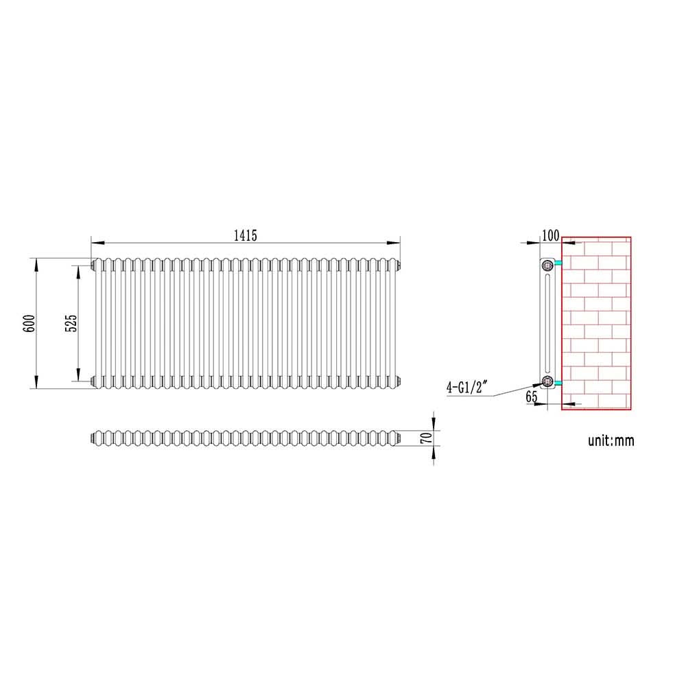 Helena Horizontal Column Radiator