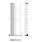 Regalia Vertical Double Flat Panel Radiator