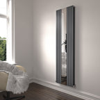 Regalia Vertical Double Flat Panel Mirror Radiator 1800mm x 500mm
