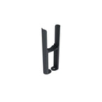 iBathUK Anthracite Floor Mount Radiator Leg Kit Brackets for Traditional 2 Bar Radiator