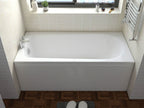 Bath Bathtub Round Single Bathroom Ended Straight Resin White Bathtub Soak