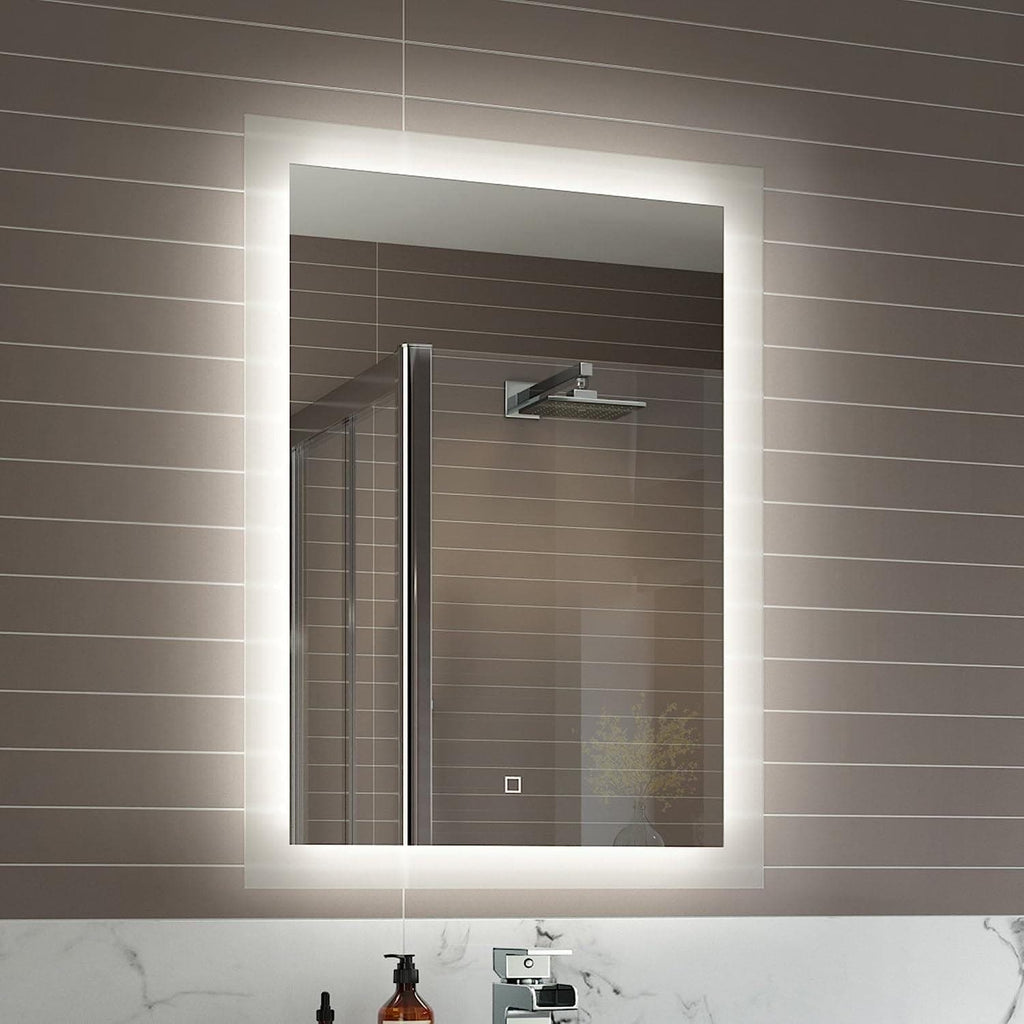 iBathUK Furniture > Mirrors Bathroom Illuminated LED Mirror with Light Sensor and Demister 500 x 700mm
