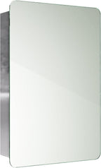 iBathUK Furniture > Mirrors Bathroom Mirror Cabinet Sliding Door Stainless Steel 660 x 460mm