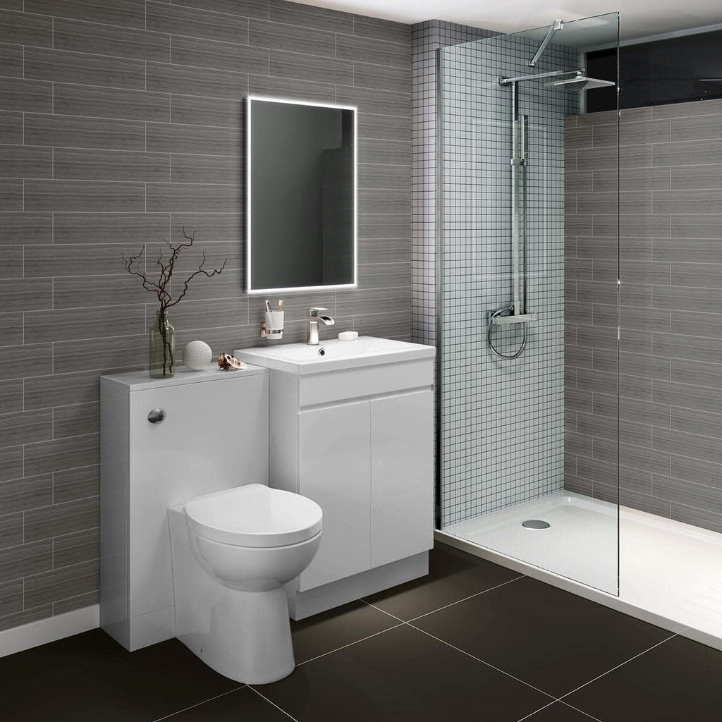 VeeBath Furniture > Mirrors Bathroom Mirror LED Illuminated Light Touch Sensor and Demister 500 x 700mm