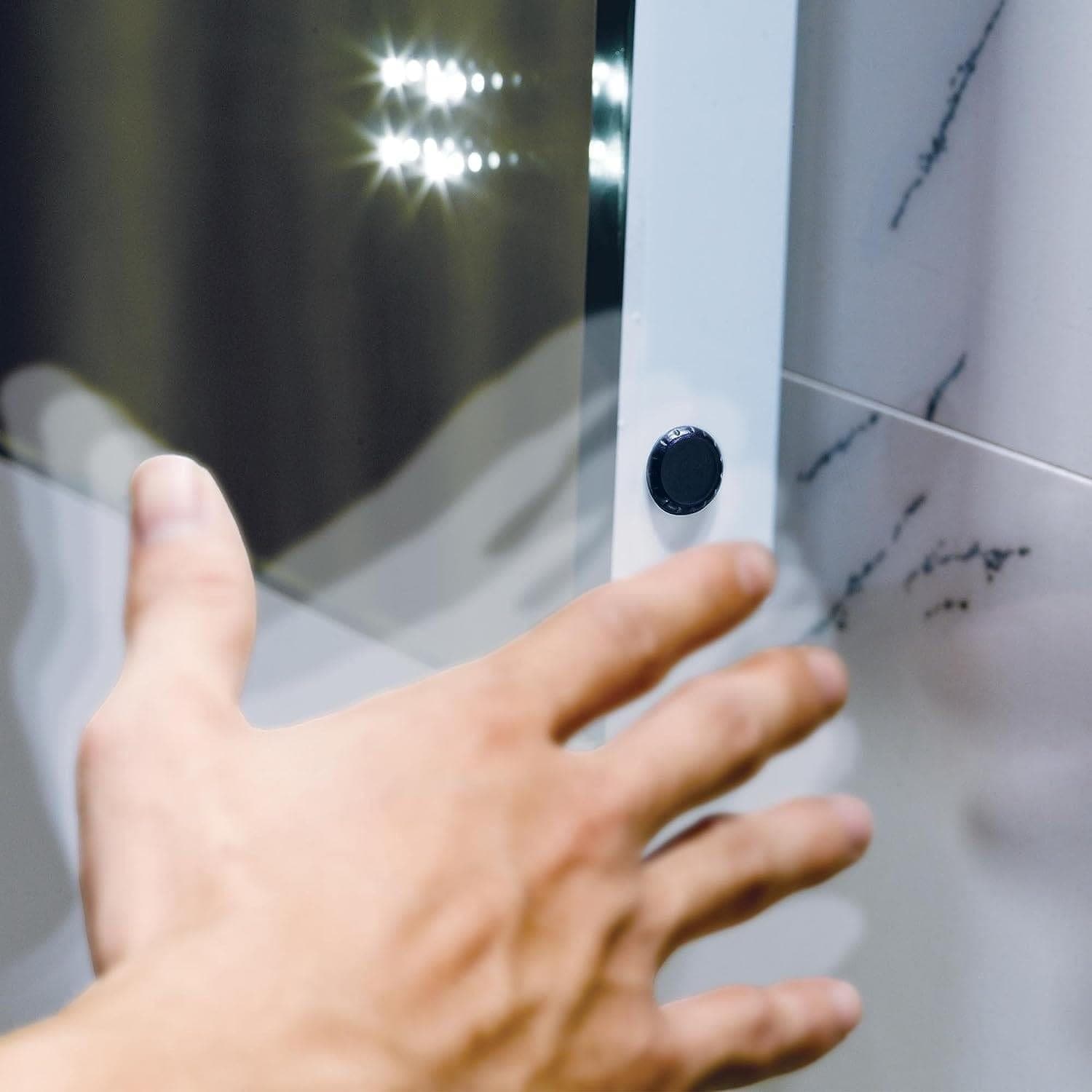 VeeBath Furniture > Mirrors Bathroom Mirror LED Illuminated Light Touch Sensor and Demister 500 x 700mm