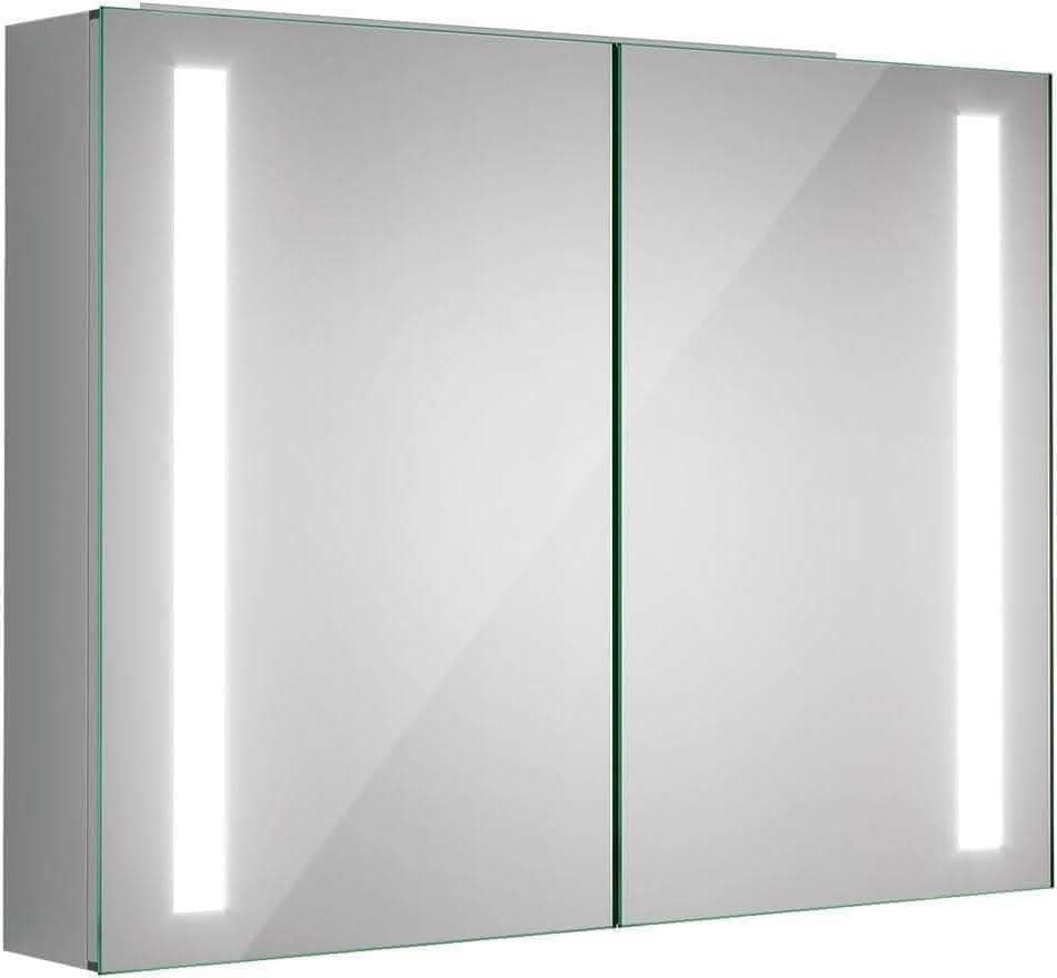 iBathUK Furniture > Mirrors Bathroom Mirror LED Mirror Cabinet Illuminated Mirror 800 x 600mm