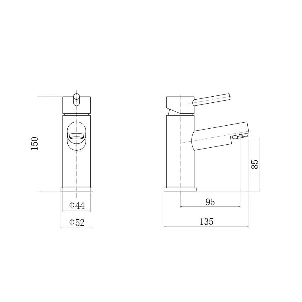 VeeBath Derby Bath Basin Taps Set Designer Chrome Sink Mixer & Bath Filler Tap