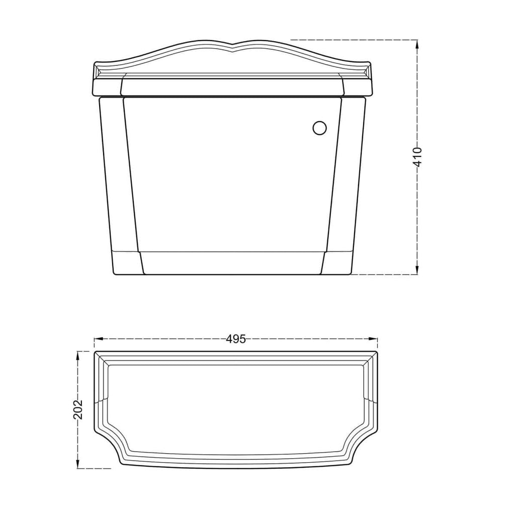 Bathroom4Less Elizabeth Close Coupled Toilet With Cistern And Soft Closing Seat
