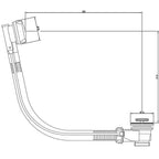 VeeBath Baths >Bath Accessories Essentials Pop-up Waste and Overflow Black