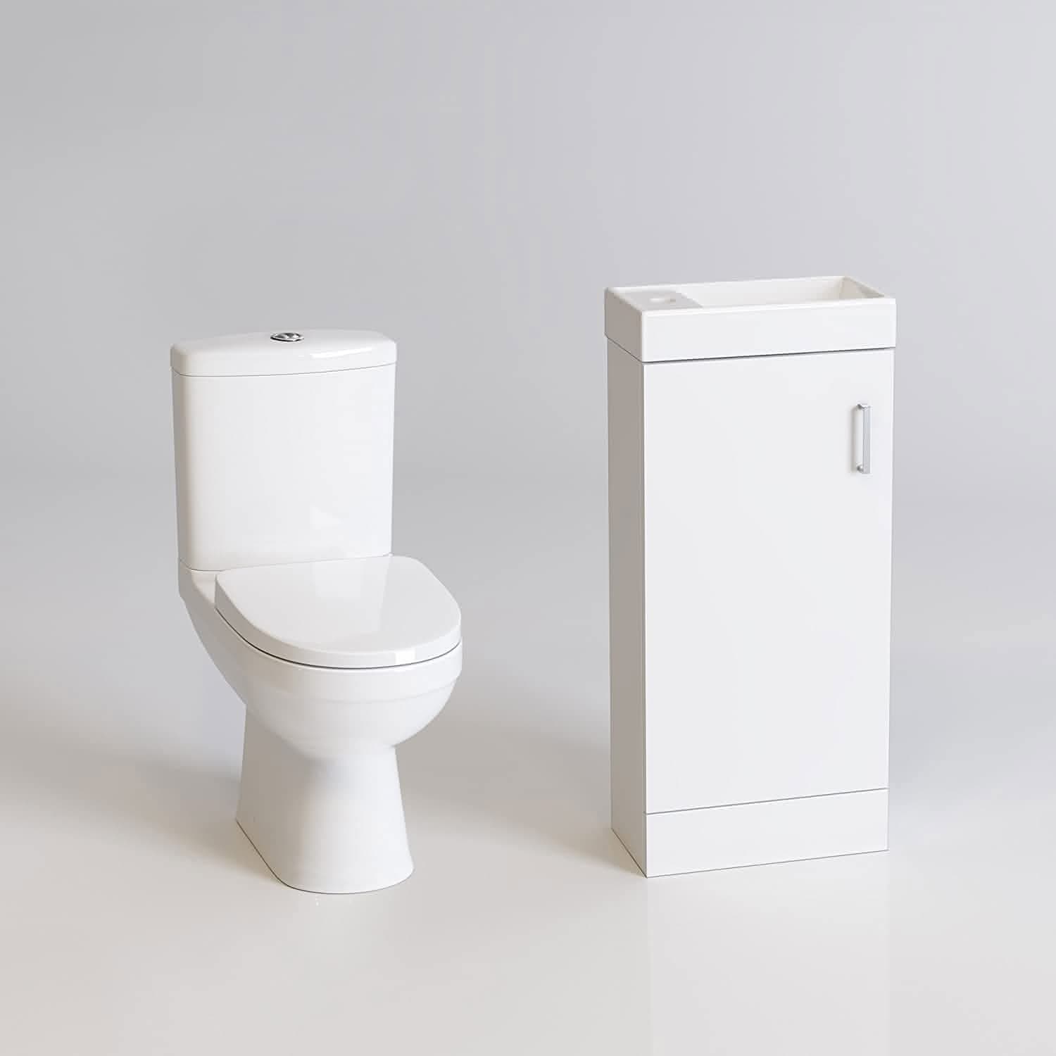 Mini Modern Bathroom Suite - Gloss White