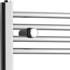 Curved Heated Towel Rail Bathroom Radiator - Chrome
