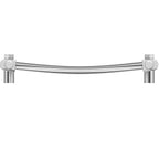 Curved Heated Towel Rail Bathroom Radiator - Chrome
