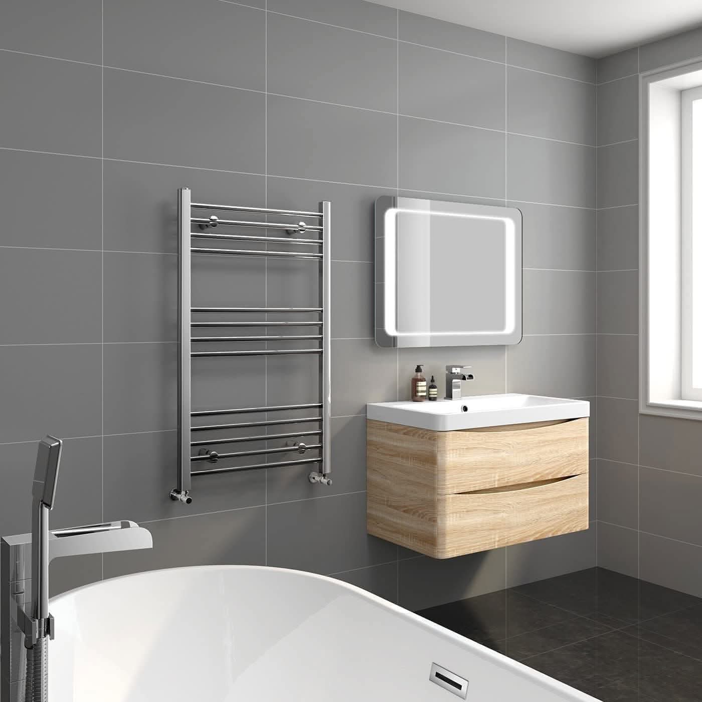Straight Heated Towel Rail Bathroom Radiator