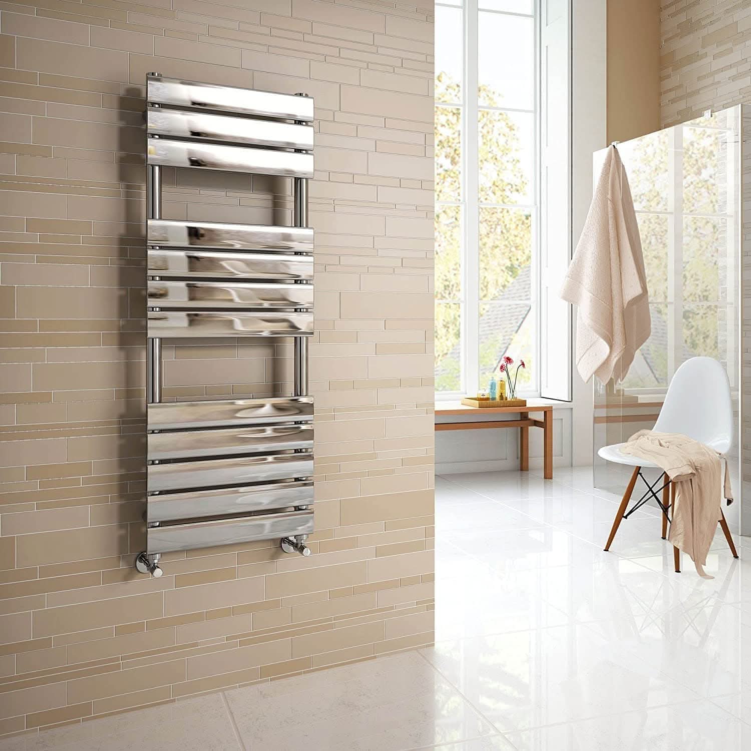 Lambeth Designer Flat Panel Heated Towel Rail