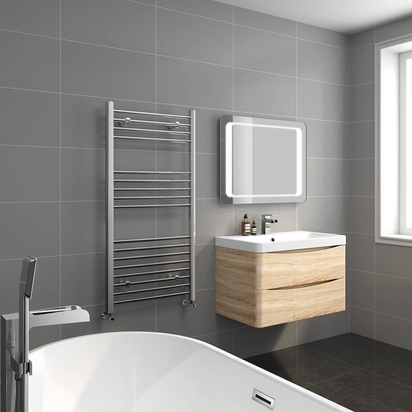 Straight Heated Towel Rail Bathroom Radiator
