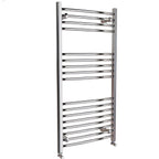 Curved Heated Towel Rail Bathroom Radiator - Chrome