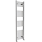 Curved Heated Towel Rail Bathroom Radiator - Chrome