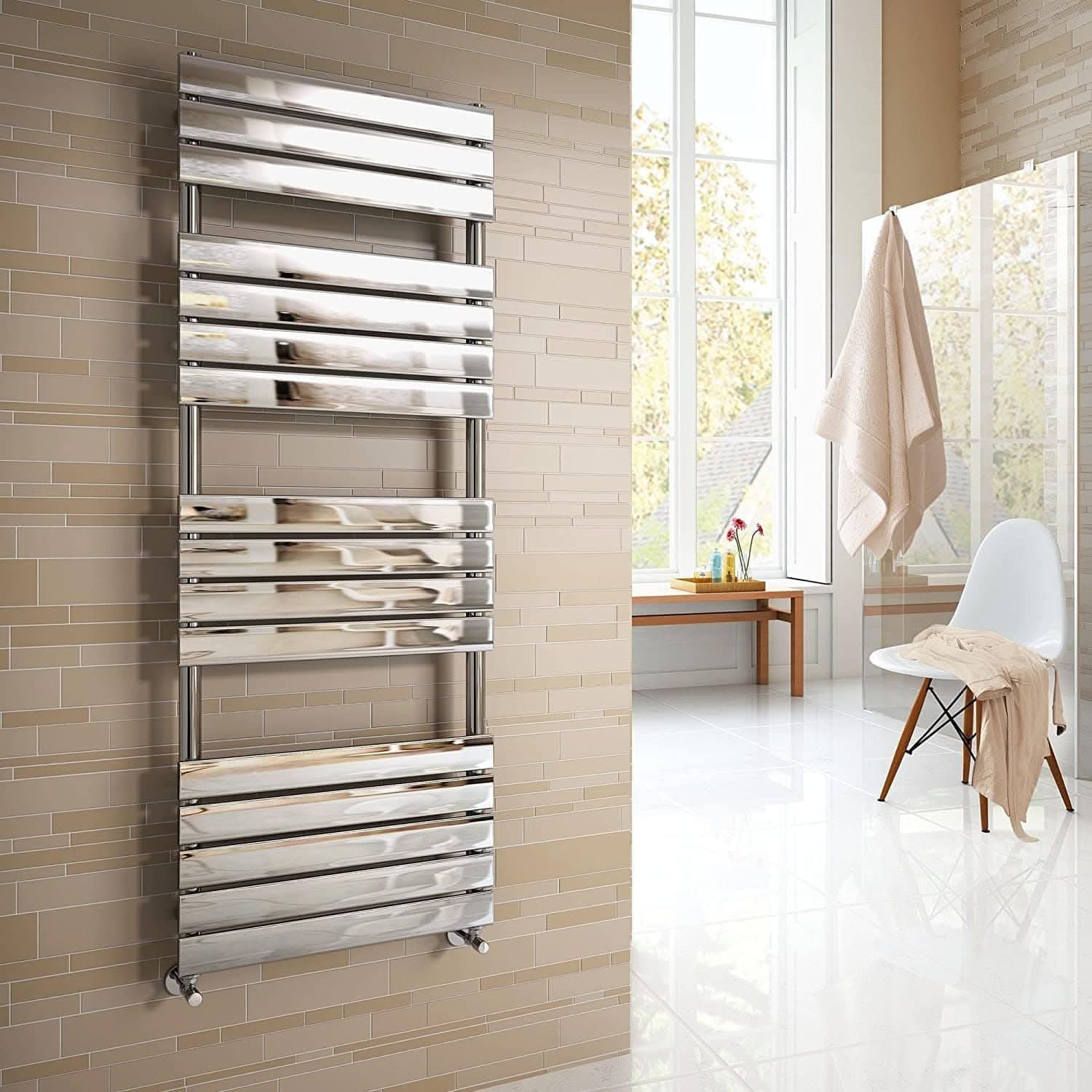 Lambeth Designer Flat Panel Heated Towel Rail