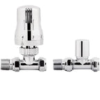 Eco Thermostatic Radiator Valve inc Lockshield Round