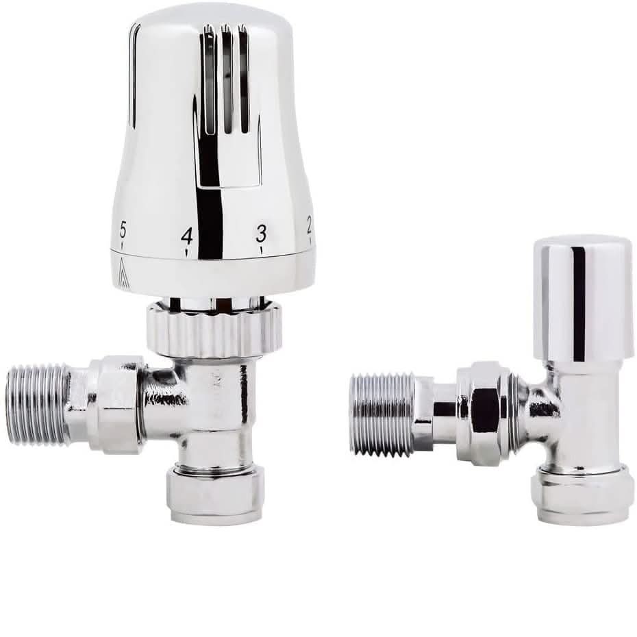 Eco Thermostatic Radiator Valve inc Lockshield Round