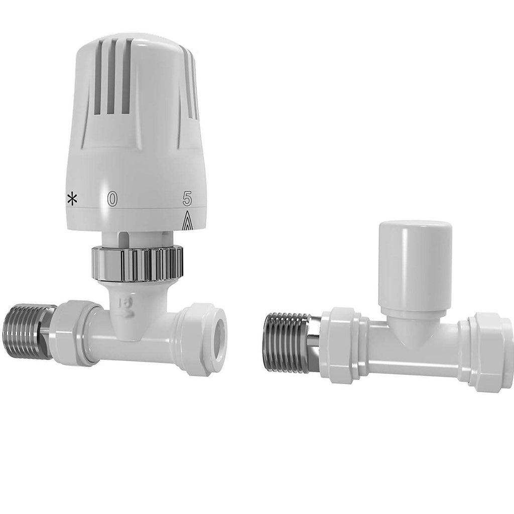 Eco Thermostatic Radiator Valve inc Lockshield Round