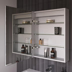 iBathUK Furniture > Mirrors iBathUK Bathroom Illuminated Mirror Cabinet 450 x 600 mm