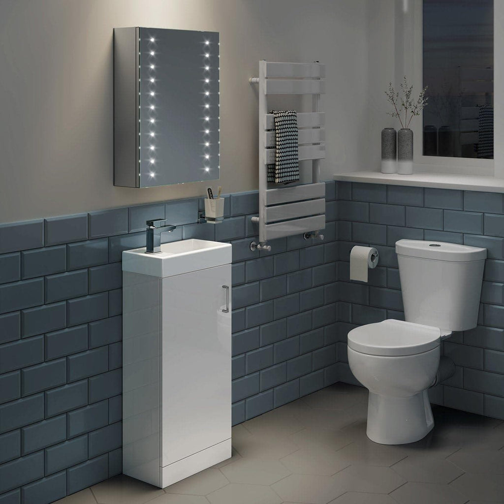 iBathUK Furniture > Mirrors iBathUK Bathroom Illuminated Mirror Cabinet 50 x 600 mm