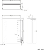 iBathUK Furniture > Mirrors iBathUK Bathroom Illuminated Mirror Cabinet 450 x 600 mm