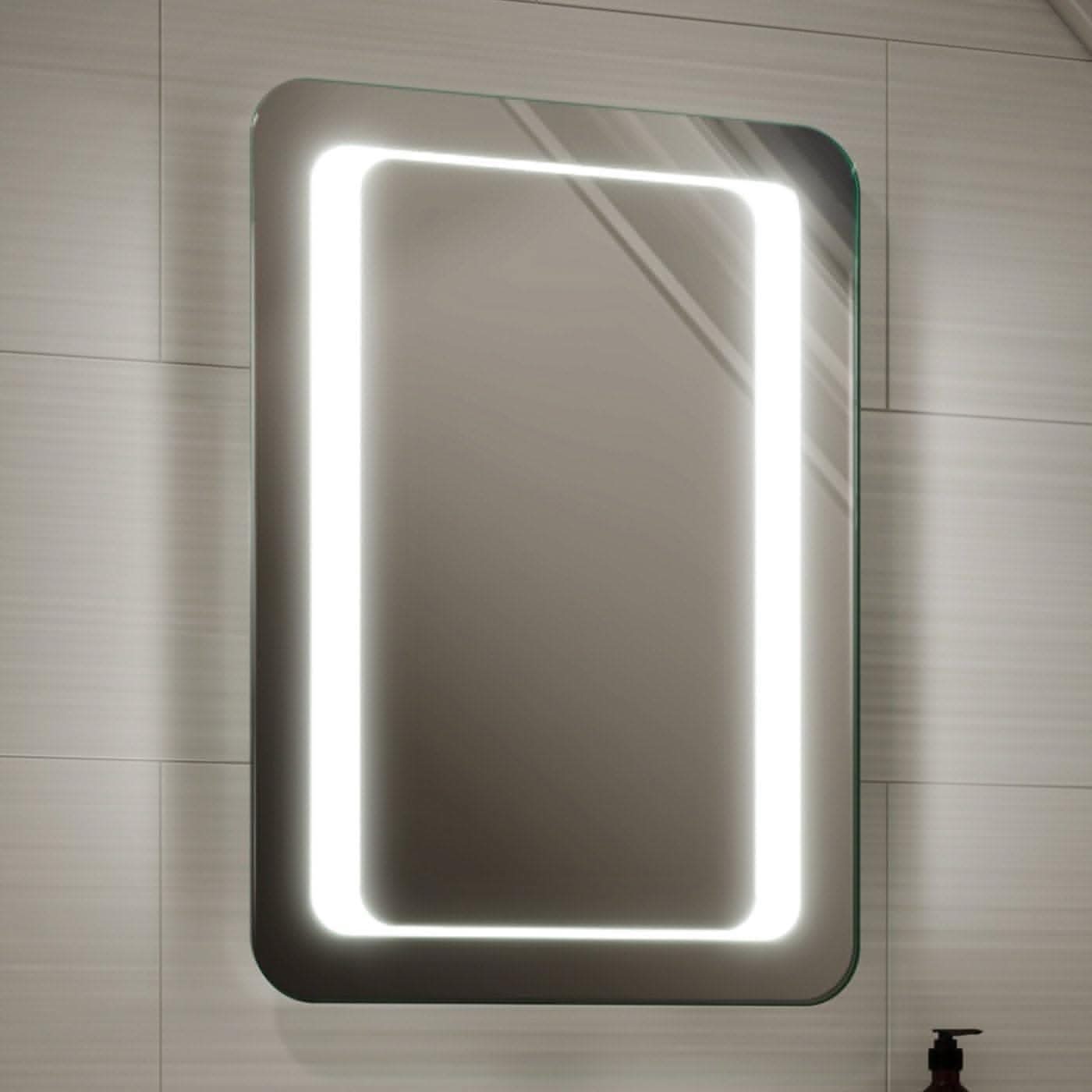 iBathUK Furniture > Mirrors iBathUK Mirror LED Light Battery Illuminated Wall Mounted Mirror 500 x 700mm
