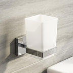 iBathUK Bathroom > Bathroom Accessories iBathUK Modern Toothbrush Holder Wall Mounted Tumbler Square