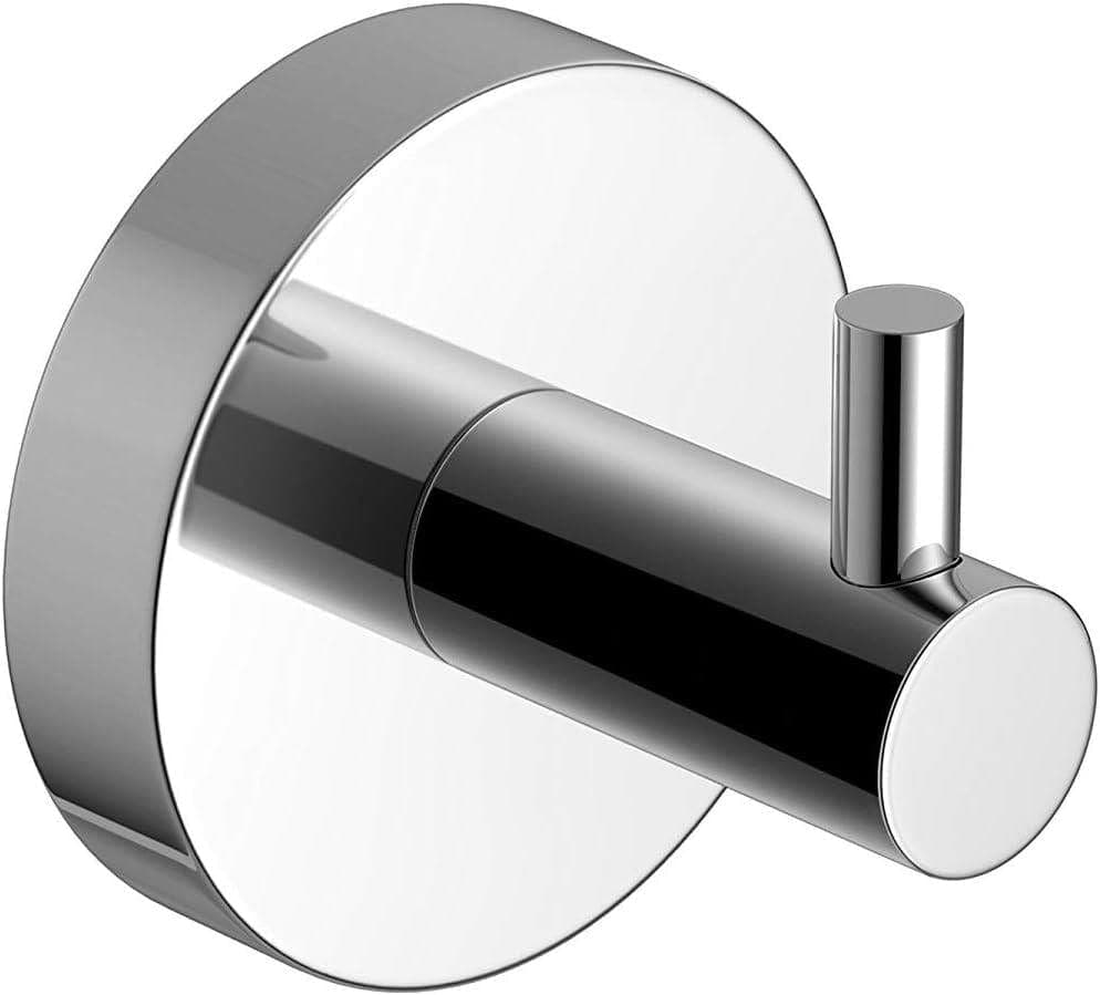 iBathUK Bathroom > Bathroom Accessories iBathUK Robe Towel Hook Round Stainless Steel Modern Chrome