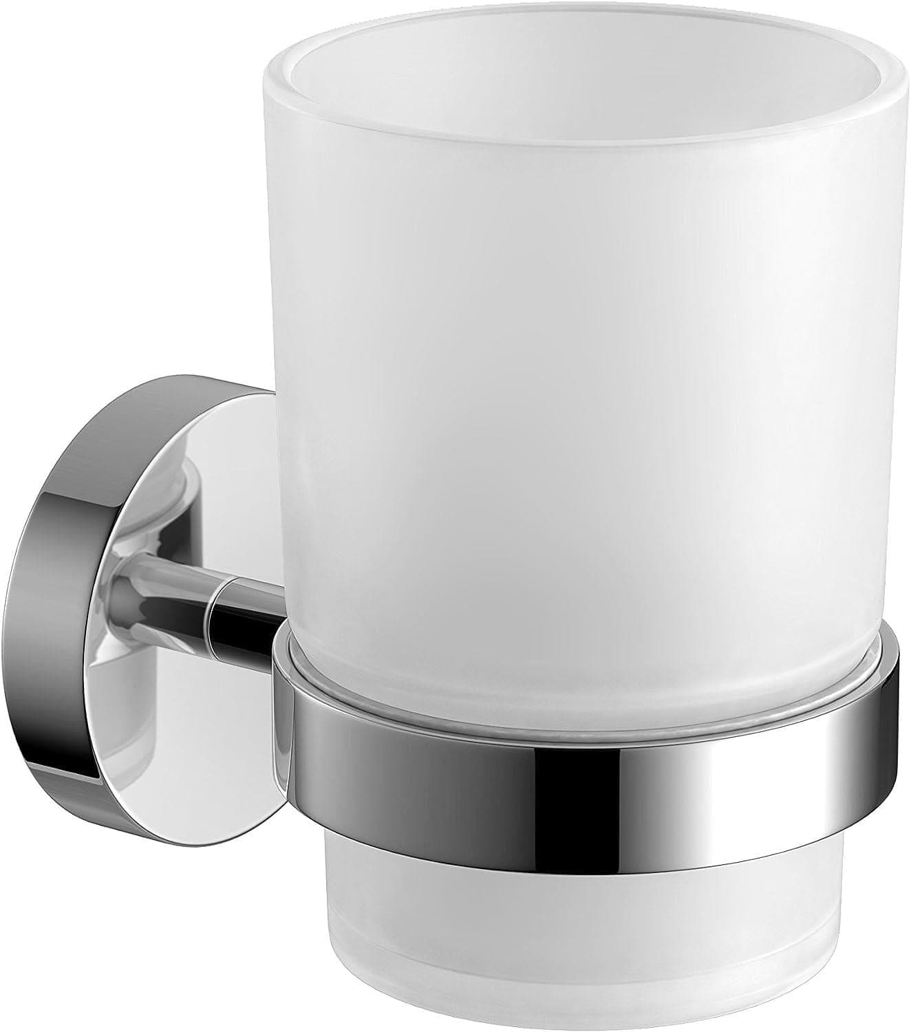 iBathUK Bathroom > Bathroom Accessories iBathUK Toothbrush Holder Wall Mounted Tumbler Chrome
