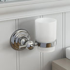 iBathUK Bathroom > Bathroom Accessories iBathUK Traditional Toothbrush Holder Wall Mounted Tumbler Chrome