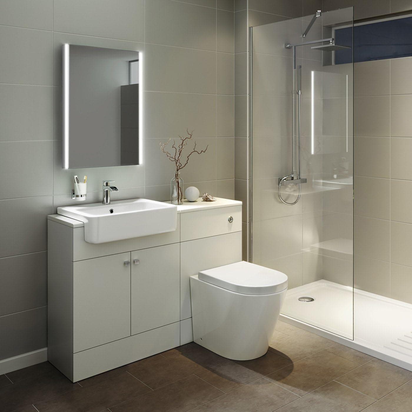 iBathUK Furniture > Mirrors Mirror LED Light Battery Illuminated Wall Mounted Mirror 500 x 700mm