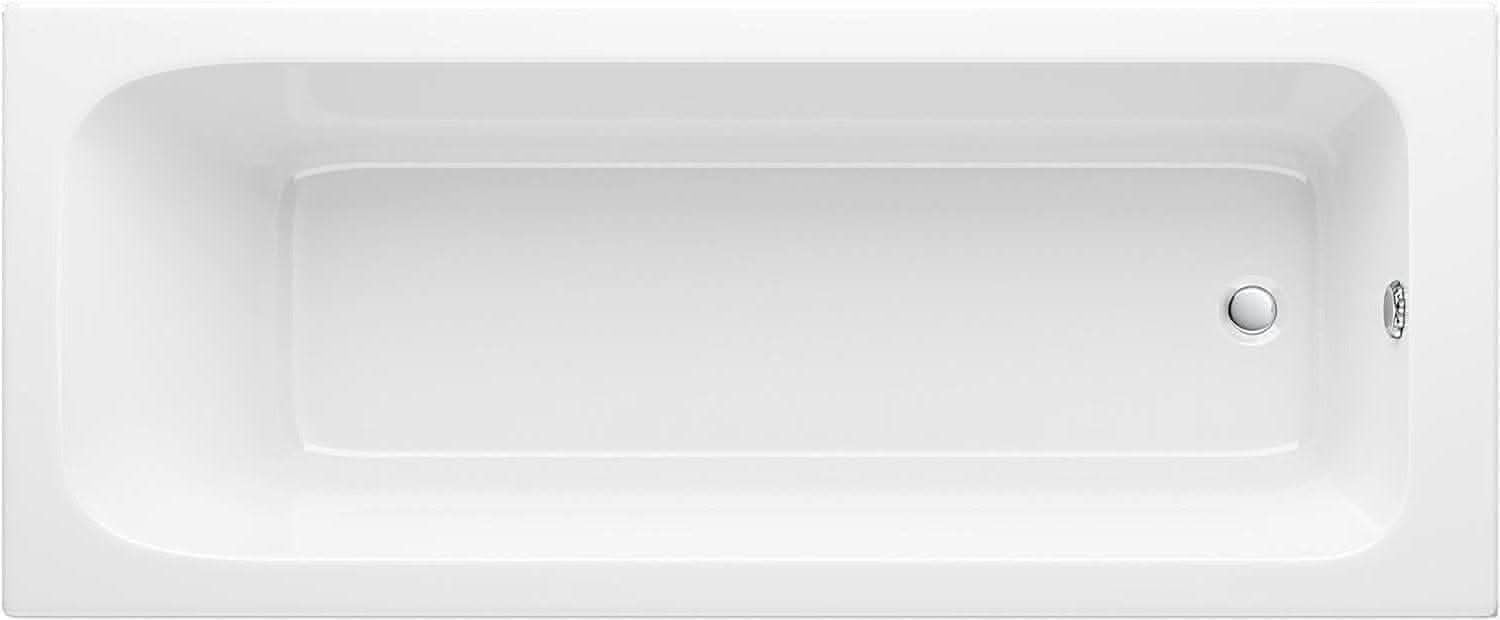 iBathUK Baths > Straight Baths 1500mm Modern Bathroom Bathtub Straight Single Ended Straight Bath White Gloss Bathtub