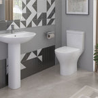 iBathUK Toilets > Close Coupled Toilets Palma Ceramic Close Coupled Toilet - White