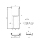 Bathroom4less Heating,Heating Accessories,Other Heating Accessories Radiator Leg set 270mm High - Matt Black