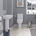 iBathUK Toilets > Close Coupled Toilets Rimini Ceramic Close Coupled Toilet - White
