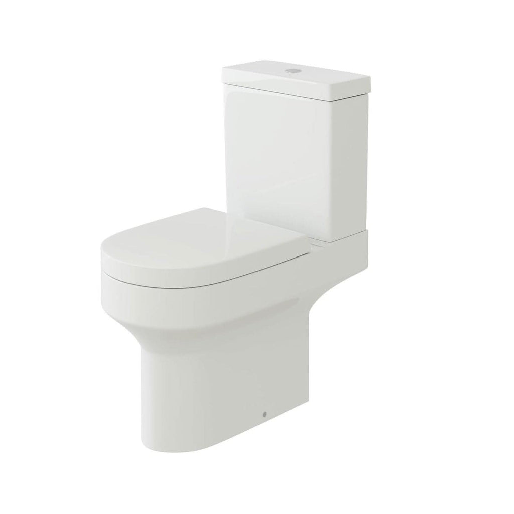 iBathUK Toilets > Close Coupled Toilets Rimini Ceramic Close Coupled Toilet - White